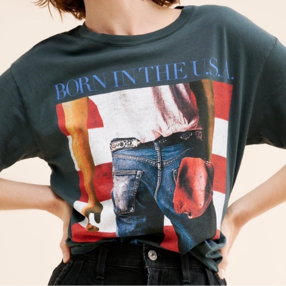 Anthropologie / LetLuv Bruce Springsteen Boyfriend Tee, NEW - Picture 7 of 9